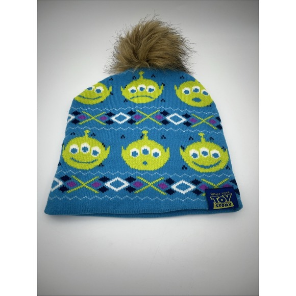 Disney Toy Story Beanie Hat Little‎ Green Aliens Women's One size - Picture 1 of 5